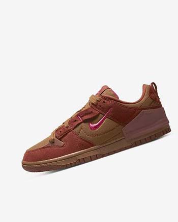 Nike Dunk Low Disrupt 2 Marrom Naranjas Rojos Rosas | MX 3199